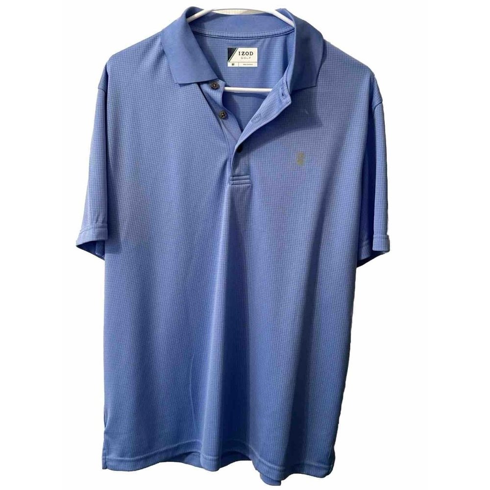 IZOD Men’s Shirt Medium Blue Golf Polo
